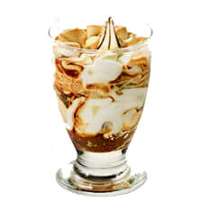 Мороженое Michielan Италия сливки-кофе, 80гр. в стеклянном стаканчике