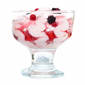 Мороженое Michielan Италия йогурт лесные ягоды, 90гр. в стеклянном бокале