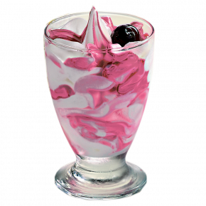 Мороженое Michielan Италия сливки-вишня, 80гр. в стеклянном стаканчике
