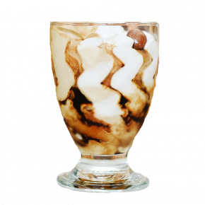 Мороженое Michielan Италия сливки-лесной орех, 80гр. в стеклянном стаканчике
